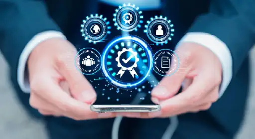 Engineers collaborating with real-time data insights